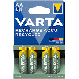 Varta Genbrug Genopladeligt batteri AA 2100 mAh 4-p
