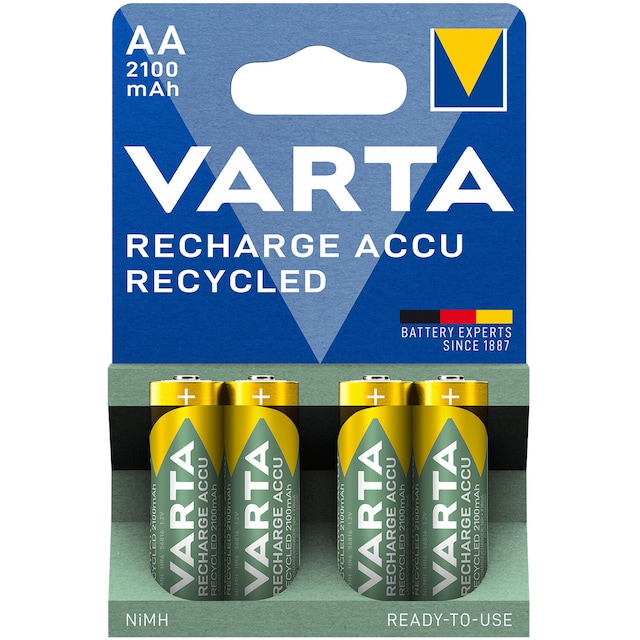 Varta Genbrug Genopladeligt batteri AA 2100 mAh 4-p