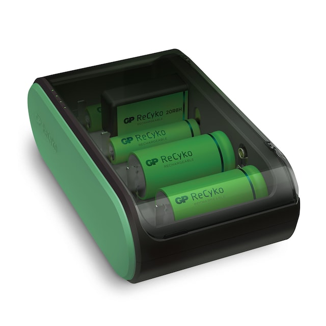 ReCyko Batterioplader Uni USB AA / AAA / C / D / 9V