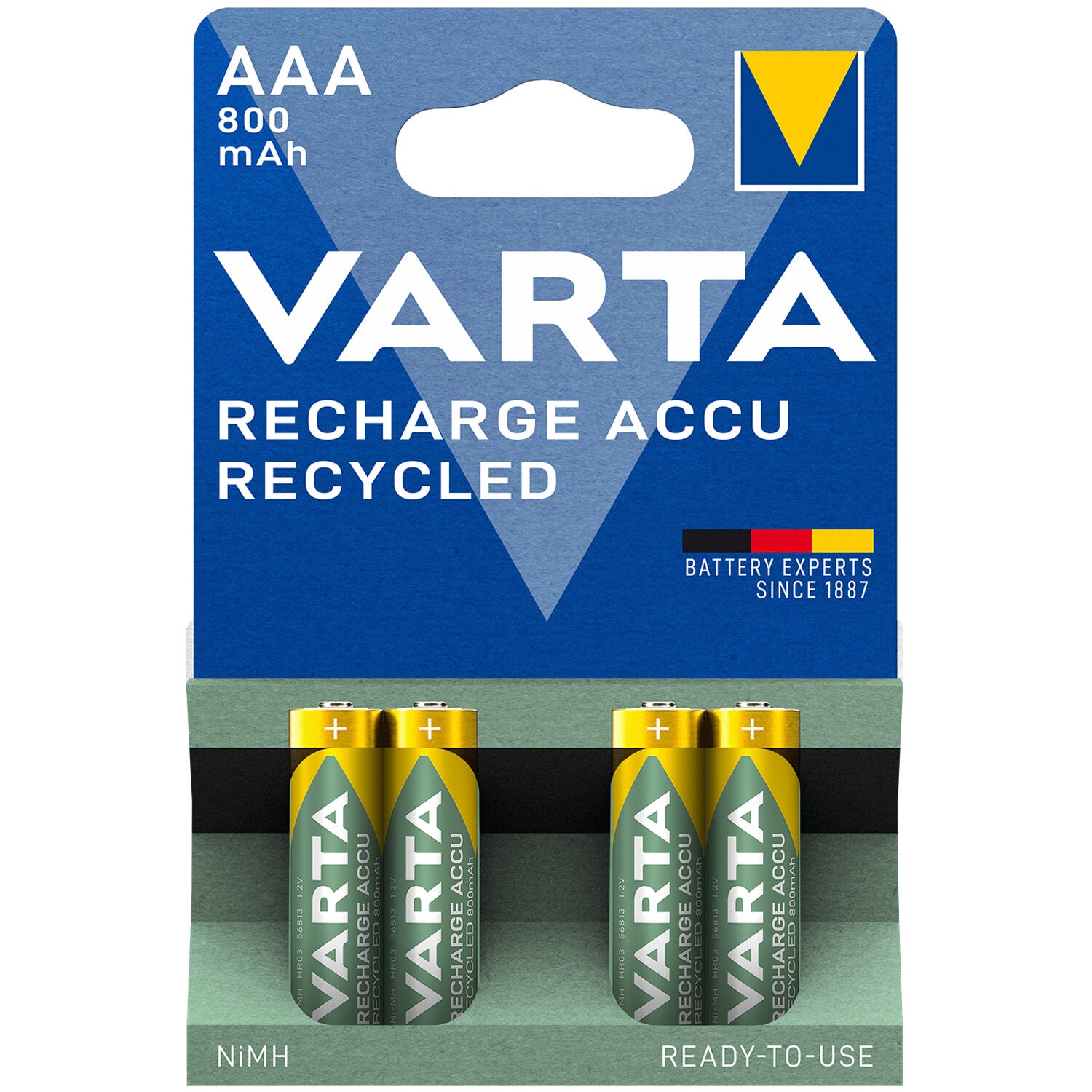 Genbrug Genopladeligt batteri AAA 800 mAh 4-p | Elgiganten