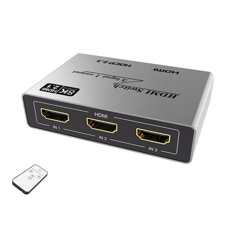 deformation bureau titel HDMI 2.1 Switch med 3 porte grå | Elgiganten