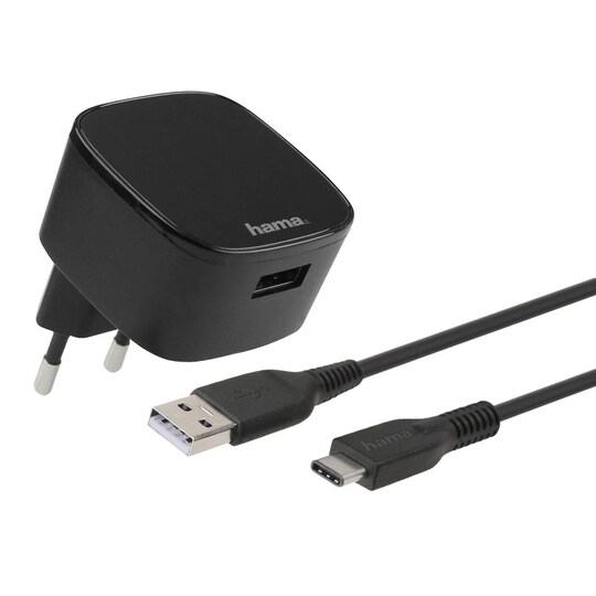 HAMA Lader 220V USB-C Kit Sort | Elgiganten