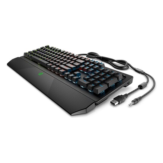 HP Pavilion Gaming Keyboard 800, Full-size (100%), USB, Mekanisk, Sort |  Elgiganten