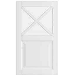 Epoq Heritage Mansion vitrinelåge, halvglas 40x70 til køkken (Classic White)