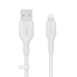 Belkin Cbl Scicone USB-A LTG 2M blc, 2 m, USB A, USB C/Lightning, Hvid