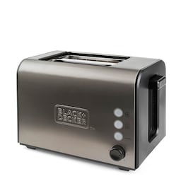 BLACK+DECKER Brødrister 2-Skiver Børstet Stål