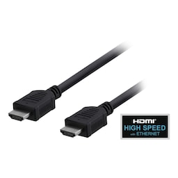 EPZI HDMI-kabel, HDMI High Speed med Ethernet, 4K, 1 m, sort