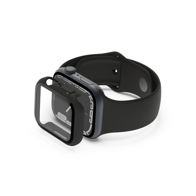 Belkin ScreenForce, Skærmbeskytter, SmartWatch, Sort, Transparent, Apple, Watch