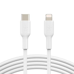 Belkin CAA003BT1MWH, 1 m, Lightning, USB C, Hankoppling, Hankoppling, Vit