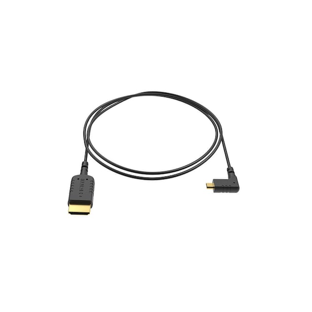 Micro HDMI-HDMI Vinklet Ekstra Tynd 40cm