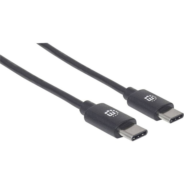 Manhattan USB-kabel USB 2.0 USB-C® stik 3.00 m Sort