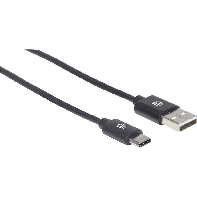 Manhattan USB-kabel USB 2.0 USB-A-hanstik, USB-C® stik