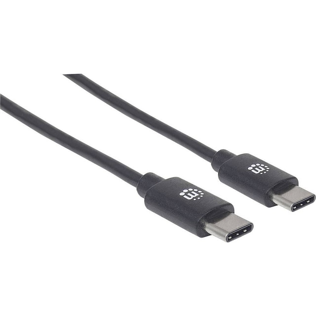 Manhattan USB-kabel USB 2.0 USB-C® stik 0.50 m Sort