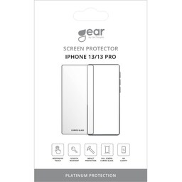 GEAR Hærdet Glas 3D Full Cover Sort iPhone 13 / 13 Pro / 14