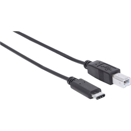 Manhattan USB-kabel USB 2.0 USB-B-hanstik, USB-C® stik | Elgiganten