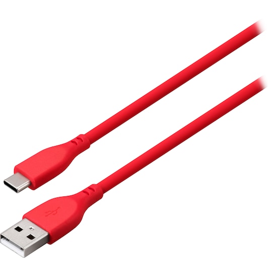 Goji USB-A til USB-C-kabel 2 m (rød) | Elgiganten