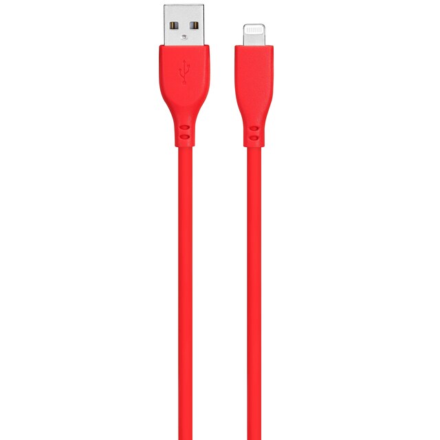 Goji USB-A til Lightning-kabel 1,8 m (rød)