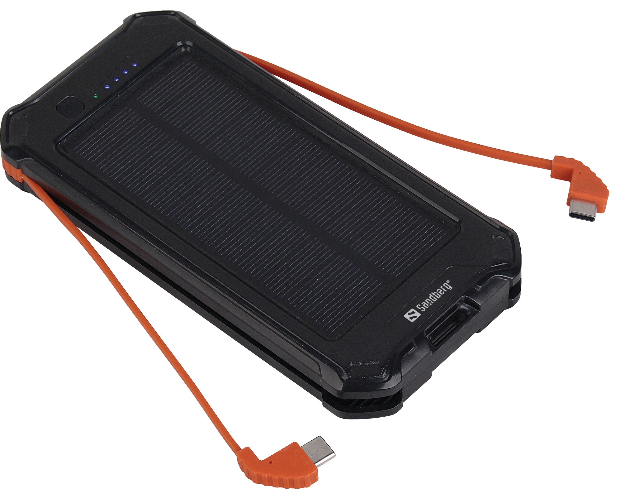 Sandberg 10000 mAh powerbank med solceller | Elgiganten