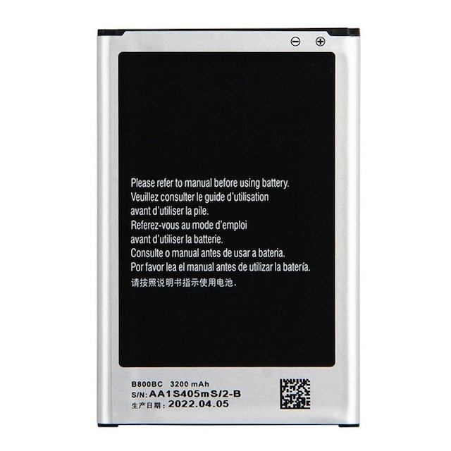 Batteri til Samsung Galaxy Note 3 N9005 3.8V 3200mAh Li-ion Polymer