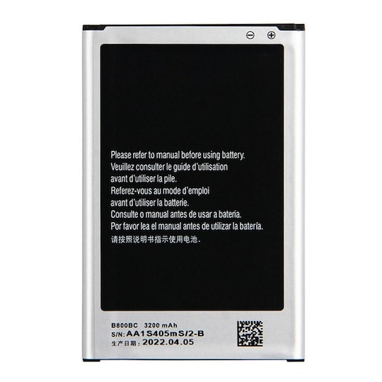 Batteri til Samsung Galaxy Note 3 N9005 3.8V 3200mAh Li-ion Polymer |  Elgiganten