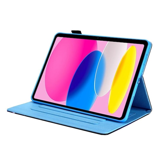 Til iPad 10.9 (2022) Tabletetui Cover Foldbart stativ - Blå Ananas |  Elgiganten