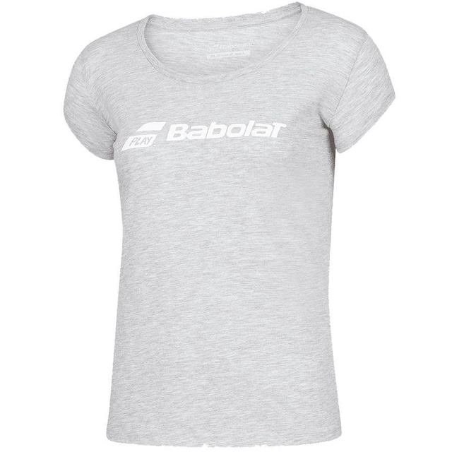 Babolat Exercise Tee Grey, Padel og tennis T-shirt dame XS