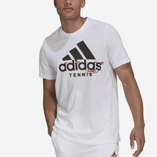 Adidas Tennis Graphic Logo, Padel og tennis T-shirt herrer Blue S |  Elgiganten