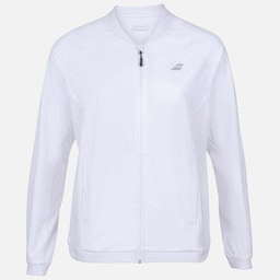 Babolat Play Jacket Women, Padel og tennisjakke dame Vit/Blå XS