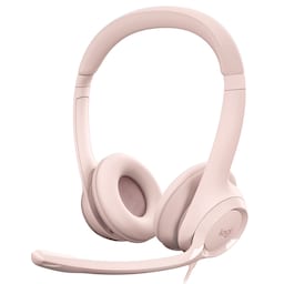 Logitech H390 USB-høretelefoner (pink)