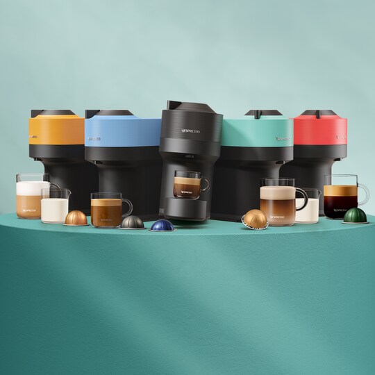 Nespresso Vertuo Pop kaffemaskine fra DeLonghi ENV90.B (sort)