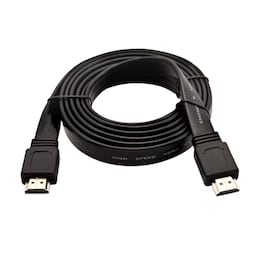 V7 V7HDMI4FL-02M-BK-1E, 2 m, HDMI Typ A (standard), HDMI Typ A (standard), Svart