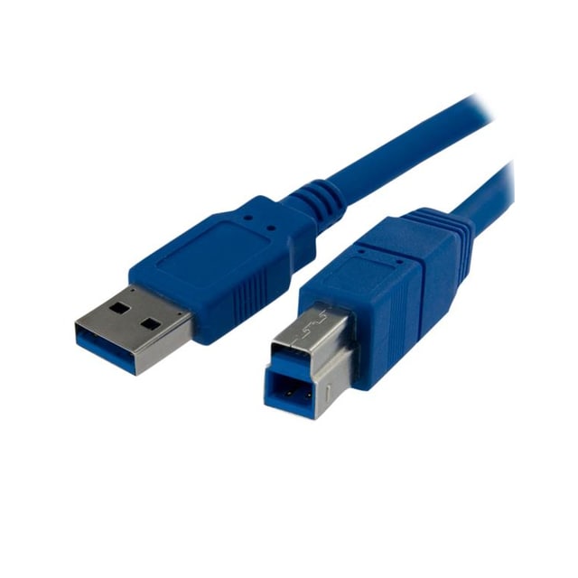 StarTech.com USB3SAB1M, 1 m, USB A, USB B, USB 3.2 Gen 1 (3.1 Gen 1), Hanstik/Ha