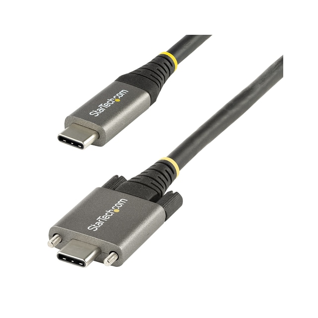 StarTech.com 50 cm sidoskruvlåsande USB C-kabel 10 Gbit/s - USB 3.1/3.2 Gen 2 T
