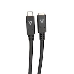 V7 V7UC3EXT-2M, 2 m, USB C, USB C, USB 3.2 Gen 1 (3.1 Gen 1), Svart