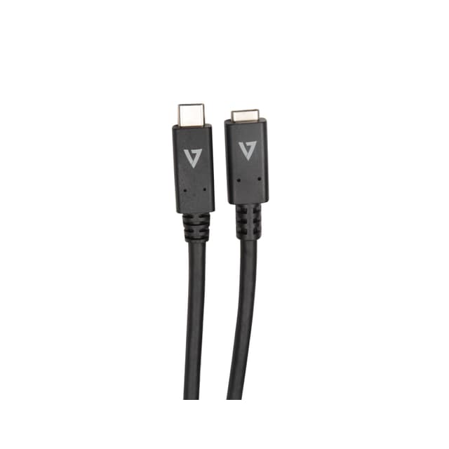 V7 V7UC3EXT-2M, 2 m, USB C, USB C, USB 3.2 Gen 1 (3.1 Gen 1), Svart