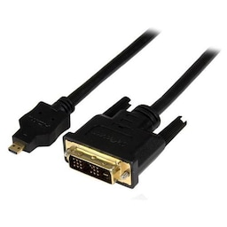 StarTech.com HDDDVIMM2M, 2 m, Micro-HDMI, DVI-D, Hanstik, Hanstik, Lige