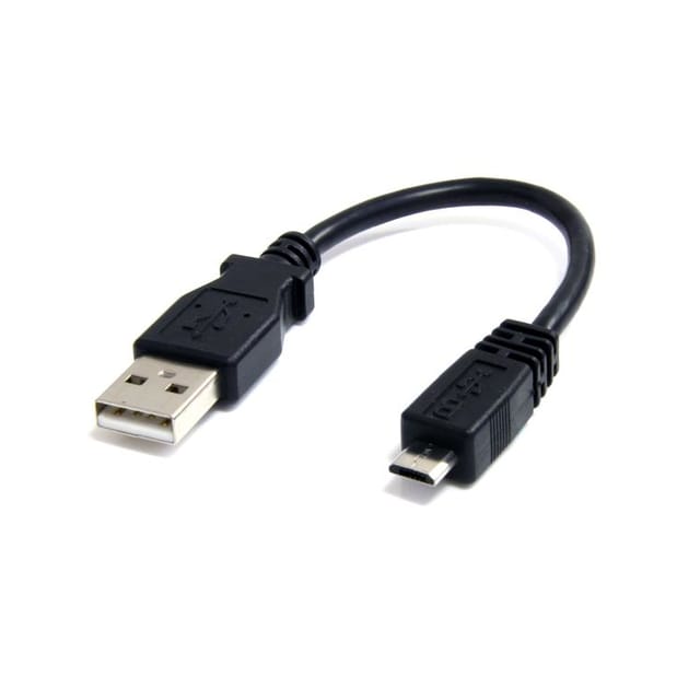 StarTech.com 15 cm Micro USB-kabel – A till Micro B, 0,1524 m, USB A, Micro-US