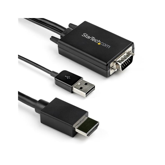 StarTech.com VGA2HDMM3M, 3,048 m, USB Type-A + VGA (D-Sub), HDMI Type A (Standar