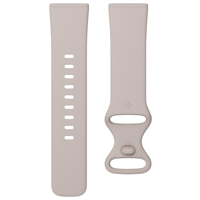 Fitbit Versa 3/4, Sense/Sense 2 armbånd Lunar White L