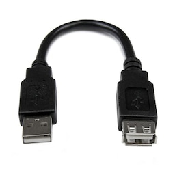 StarTech.com 15 cm USB 2.0-förlängningsadapterkabel A till A - M/F, 0,152 m, U