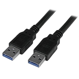 StarTech.com USB3SAA3MBK, 3 m, USB A, USB A, USB 3.2 Gen 1 (3.1 Gen 1), Hanstik/