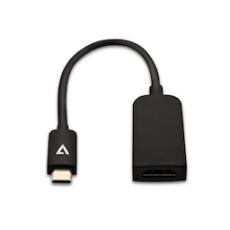 V7 V7UCHDMISL-1E, 0,1 m, USB Type-C, HDMI Typ A (standard), Honkoppling, Hankoppling, Rak