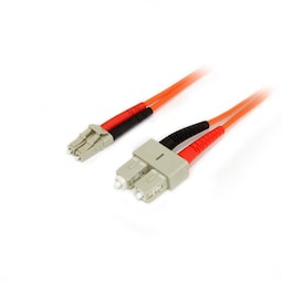 StarTech.com 1 m 50/125 multiläges Duplex-fiberpatchkabel LC - SC, 1 m, OM2, LC, SC