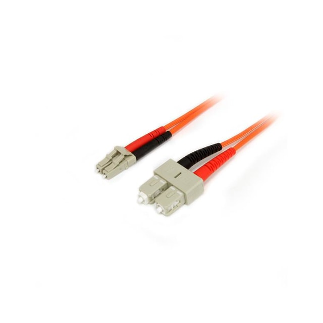 StarTech.com 1 m 50/125 multiläges Duplex-fiberpatchkabel LC - SC, 1 m, OM2, LC, SC