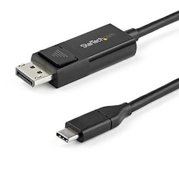 StarTech.com CDP2DP1MBD, 1 m, DisplayPort, USB Type-C, Hanstik, Hanstik, Lige