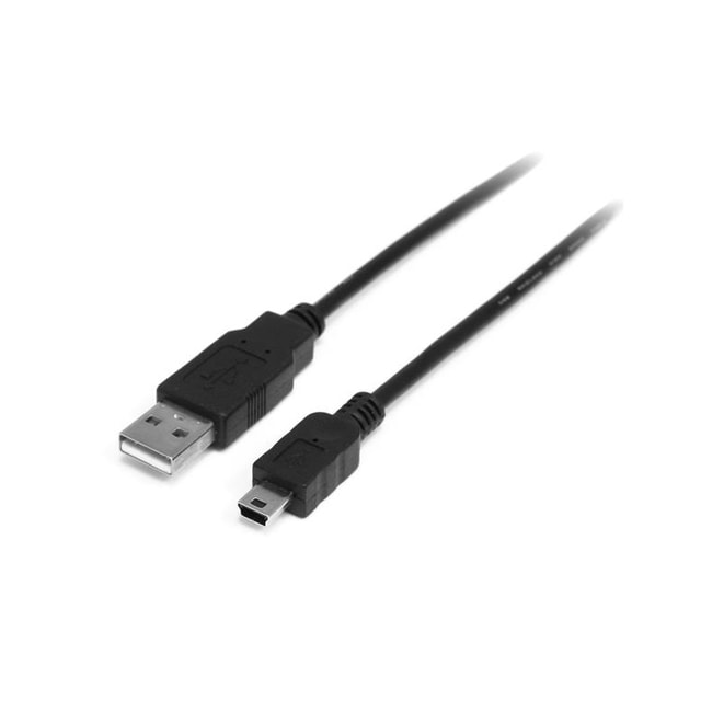 StarTech.com 0.5m USB/Mini USB, 0,5 m, USB A, Mini-USB B, USB 2.0, Hanstik/Hanstik, Sort