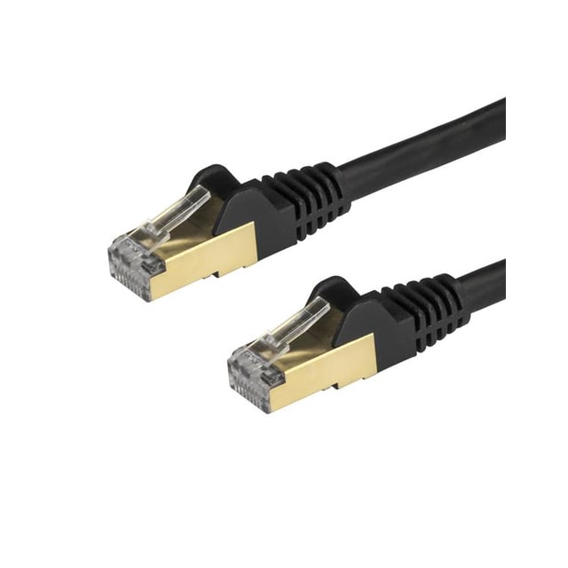 StarTech.com 6ASPAT2MBK, 2 m, Cat6a, U/FTP (STP), RJ-45, RJ-45