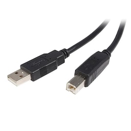 StarTech.com USB2HAB5M, 5 m, USB A, USB B, USB 2.0, 480 Mbit/s, Sort