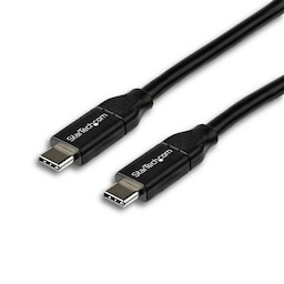 StarTech.com USB2C5C2M, 2 m, USB C, USB C, USB 2.0, 480 Mbit/s, Sort