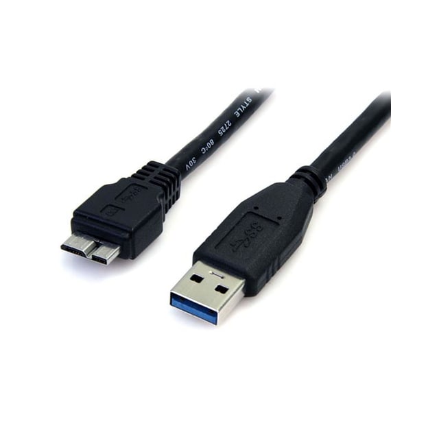 StarTech.com 0,5 m svart SuperSpeed USB 3.0-kabel A till Micro B – M/M, 0,5 m,
